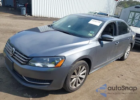 2013 Volkswagen Passat 2.5L Sel from USA, damaged, VIN 1VWCP7A36DC031653